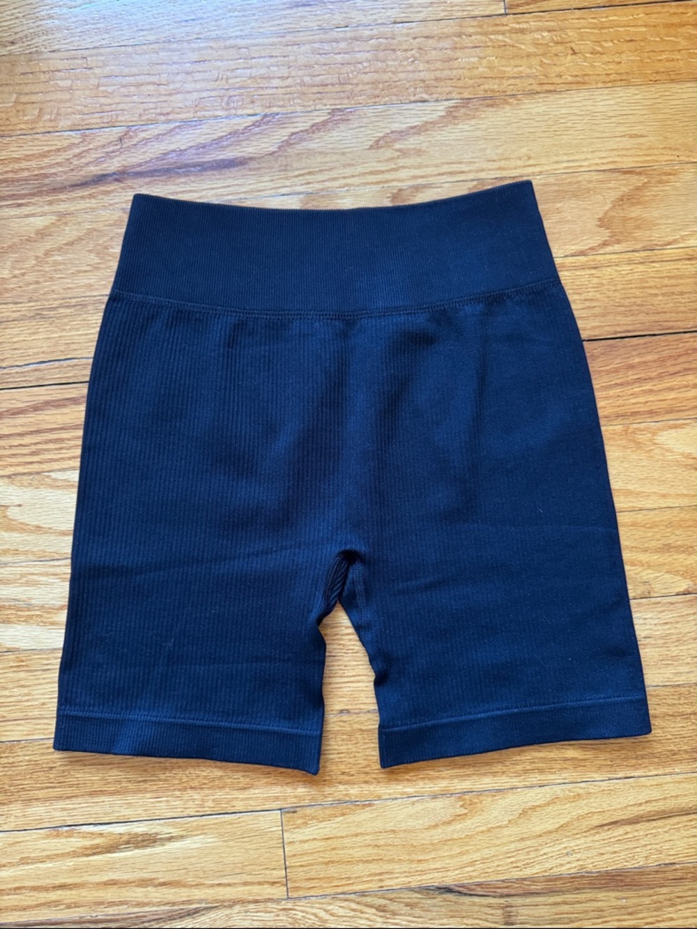 Ribbed Bike Short Small Black